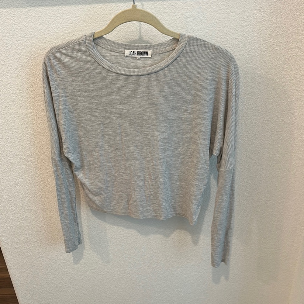 Joah Brown Gray Women's crop Top